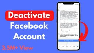 How to Deactivate Facebook Account  Deactivate Facebook Account