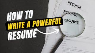 How to Write a Resume Part 3  Top 3 Resume Writing Tips  Guide on Writing a Resume