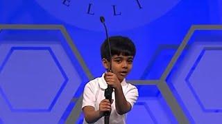 Adorable 6 Years old Akash  Scripps National Spelling Bee 2016  Round 2