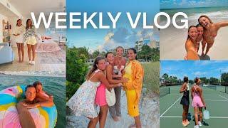 weekly vlog a florida summer with friends *sunset beach and pickle ball*