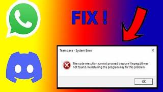 How To Fix ffmpeg.dll Error Any ApplicationWindows 108.187By AwaisIsKindEnough