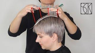 PIXIE HAIRCUT - TUTORIAL WITH CUTTING GRAPHIC - by SANJA KARASMAN