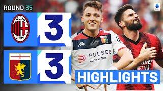 MILAN-GENOA 3-3  HIGHLIGHTS  Honours shared after San Siro goalfest  Serie A 202324