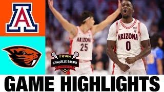 #9 Arizona vs Oregon State Highlights  NCAA Mens Basketball  2024 College Basketball