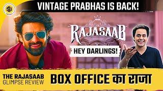 The RajaSaab Glimpse Vintage Prabhas IS BACK   Review  Maruthi  Thaman  RJ Raunak