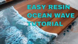 Epoxy Resin Ocean Beach Wave Art Step by Step Tutorial Ocean Beach & Movement- cells in waves