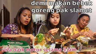 Demi Makan Bebek Goreng Pak Slamet Malang Rela Naik Motor Selama 5 Jam