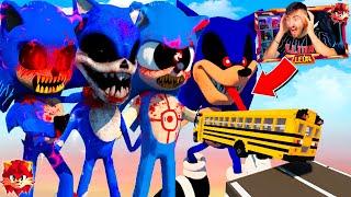 COCHES vs TODOS LOS SONIC.EXE LA PELICULA *MUY EPICO*   TEARDOWN LEON PICARON