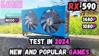 RX 590  Test in 25 New and Popular Games in 2024  Part 2  R5 7600X  How does it perform?