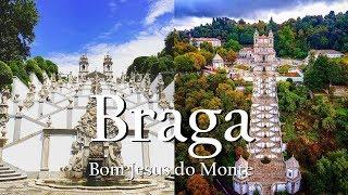 Bom Jesus do Monte Start stairways - Braga - Portugal HD