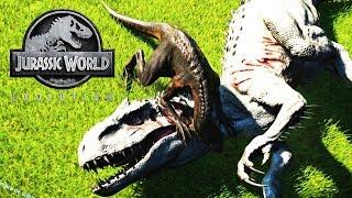 INDORAPTOR CONTRA DINOSAURIOS MAS GRANDES 2 JURASSIC WORLD EVOLUTION