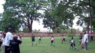 Starkey Hearing Foundation and PROS FOR AFRICA playing soccer deaf students in Africa