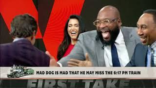 WE GOT HER ️ Mad Dog and Swagu get WILD trying to figure out if Molly has a date after First Take