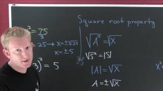 Square Root Property