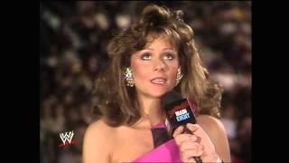 Miss Elizabeth decides whose corner she will be in at WrestleMania V Saturday Nights Main Event M