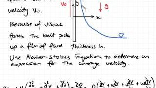 Naiver Stokes Equation Example  Fluid Mechanics