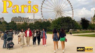 Paris walking tour 2021  Jardin des Tuileries  Paris 4K  A walk in Paris