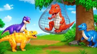 T Rexs Epic Rescue of Trapped Dinosaurs  Jurassic Adventures 2024