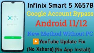 Infinix Smart 5 X657B Frp Bypass Without PC Android 1112 New 100℅ Working Method