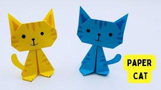 How To Make Easy Paper Cat For Kids  Nursery Craft Ideas  Paper Craft Easy  KIDS crafts