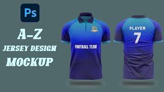 How to Make Jersey Mockup in Photoshop  T-shirt Mockup Photoshop Tutorial Bangla  Football Soccer