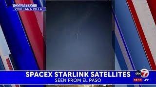 Starlink satellites visible in El Paso’s night sky