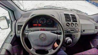 1998 Mercedes Vito W638  2.3 D 79HP  POV Test Drive