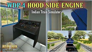 Indian train simulator WDP-4 Hood Side Engine  New Update  WDP-4 Hood Side  Train Simulator