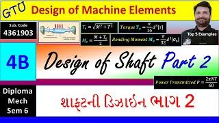 Part 2 Design of Shaft DME Bending Moment Torque Equation