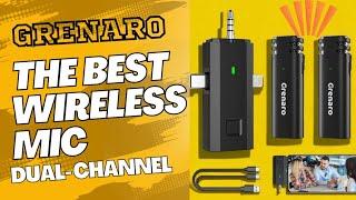 GRENARO 3 in 1 Wireless Microphone  Best Wireless mic for YouTube videos