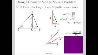 Trigonometry Problems Involving Multiple Triangles