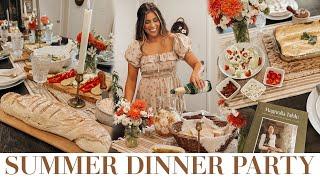 DINNER PARTY COOK AND DECORATE WITH ME  baking french bread fresh cut flowers and girls night