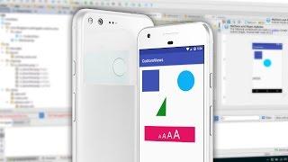 Android Custom View Tutorial - Shapes Images and Custom Attributes - part 1