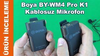 Youtuber Vlogger için Boya BY-WM4 Pro K1 Kablosuz Yaka Mikrofon incelemesi