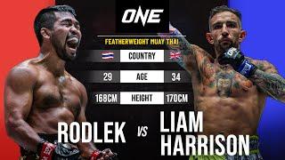 EPIC MUAY THAI WAR    Rodlek vs. Liam Harrison  Full Fight Replay