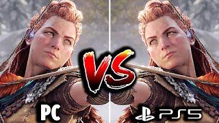 Horizon Forbidden West PC vs PS5 Comparison - A STUNNING Graphical Showcase