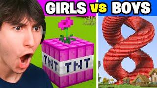 Girls vs Boys Portrayed in Minecraft