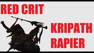 Warframe Plague Kripath Red Crit Rapier Zaw l Heart Of Deimos