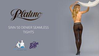 Platino Sinn 50 Denier Seamless Tights  Deep Waistband Tights