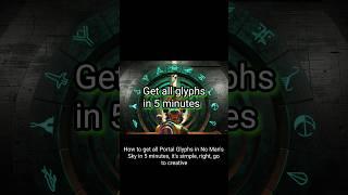 Get all portal glyphs in 5 minutes no mans sky  #nomansky #gaming #nms