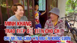 Minh Khang  Xuống Trao Tiếp Số Tiền Của Mạnh Thường Quân Gửi cho Chị Định