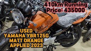 YAMAHA YBR125G MATT ORANGE 2023 USED 410KM