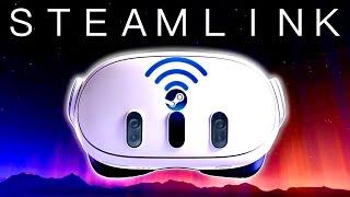 Steam Link VR Quest 3 Wireless PCVR Gaming Test - Steamlink VR App 2023