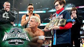 Roman Reigns vs. Cody Rhodes — Bloodline Rules Match WrestleMania XL Sunday highlights