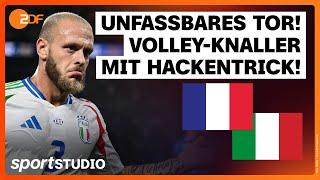 Frankreich – Italien Highlights  UEFA Nations League 1. Spieltag 202425  sportstudio