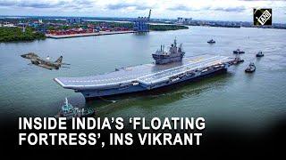 Glimpses of Indian Navy’s mighty aircraft carrier INS ‘Vikrant’