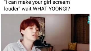 Yoongis reaction on Bts looks like girls