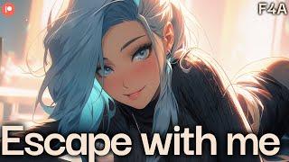Escape with me with hypnosis F4A ASMR Binaural Mouth sounds Close whispers 3Dio
