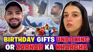 Birthday Gifts Unboxing Or Zarnab Ka Kharcha  Laraib Khalid  Zarnab Fatima  Zaraib