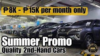 Second Hand Cars Summer Promo 2024  SUV at Kotse 15k lang a month  Used Cars Philippines